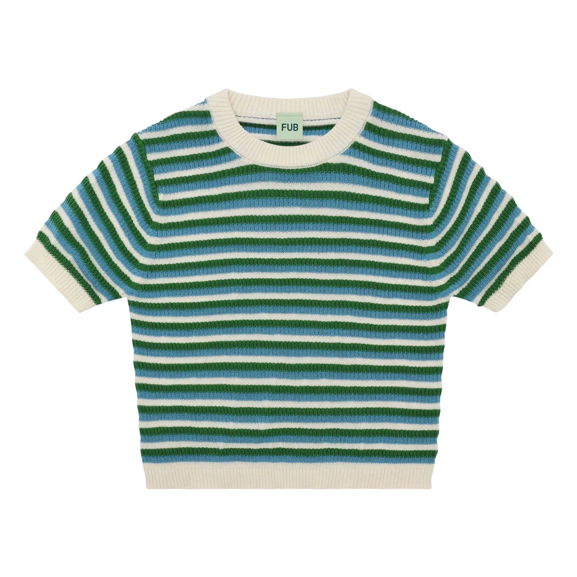 FUB - Bio-Baumwolle Feines Netzgewebe T-Shirt | Grün