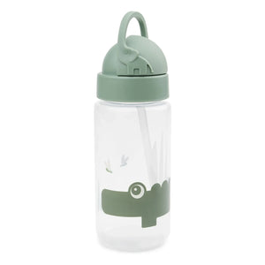 Done by Deer - Trinkflasche Croco - 350 ml | Salbeigrün