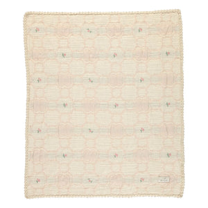 Bebe Organic - Cleo Fleurie Bio-Baumwolldecke | Ecru