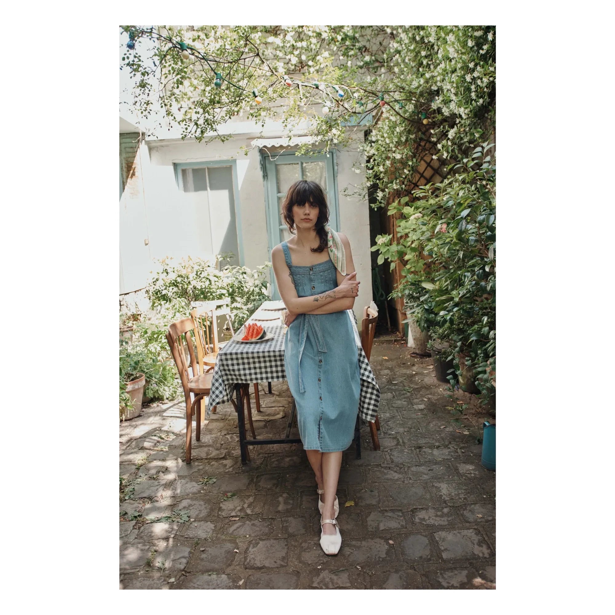Emile et Ida - Baumwollkleid | Blau