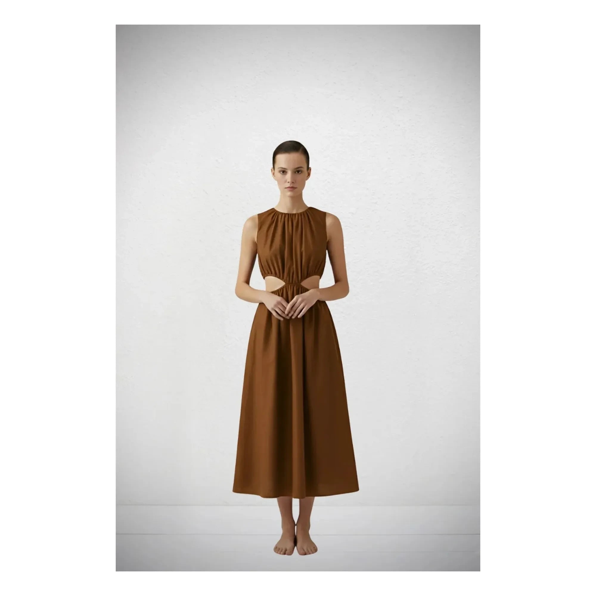 Vanessa Sposi - Kleid mit Cut-Outs | Schokolade