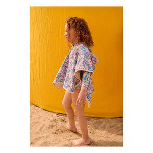 Louise Misha - Badeponcho Mael aus Bio-Baumwolle | Blau