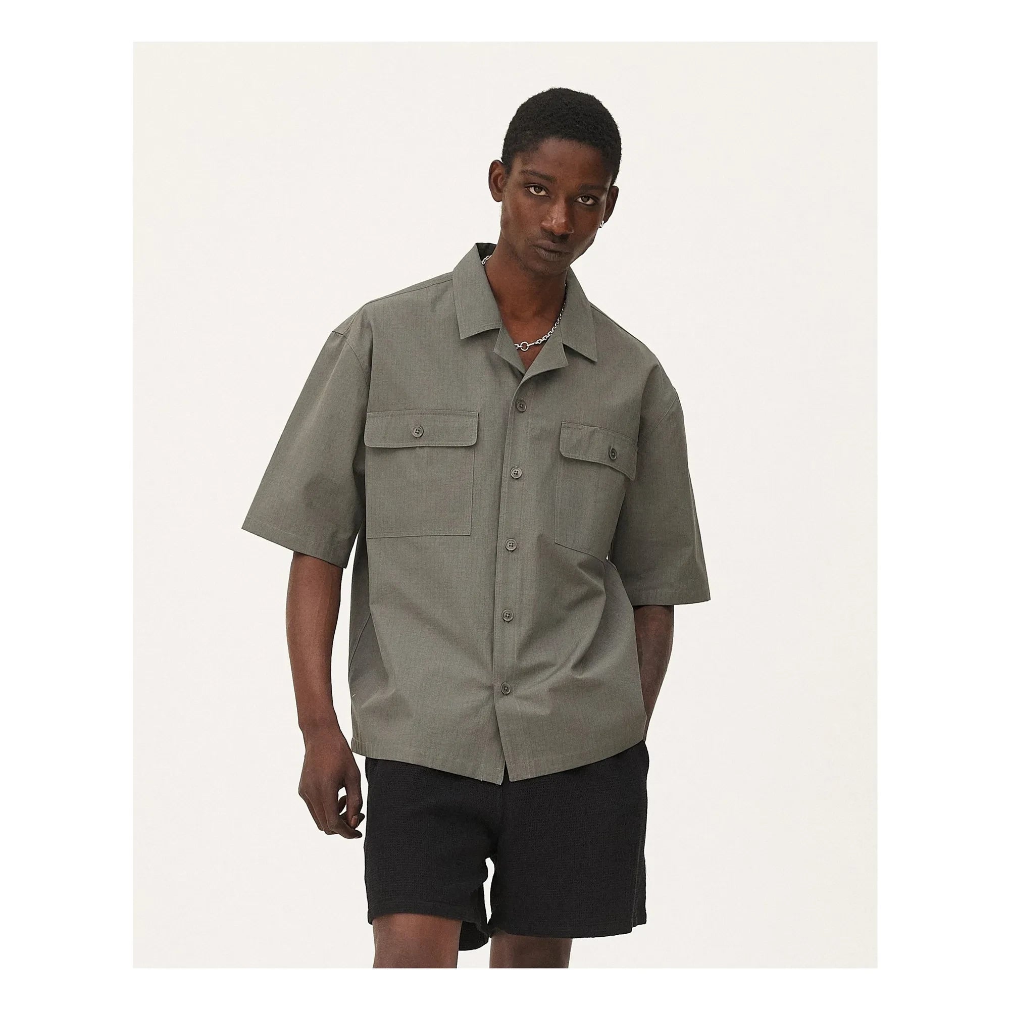 Noyoco - Borneo Bio-Baumwollhemd | Khaki