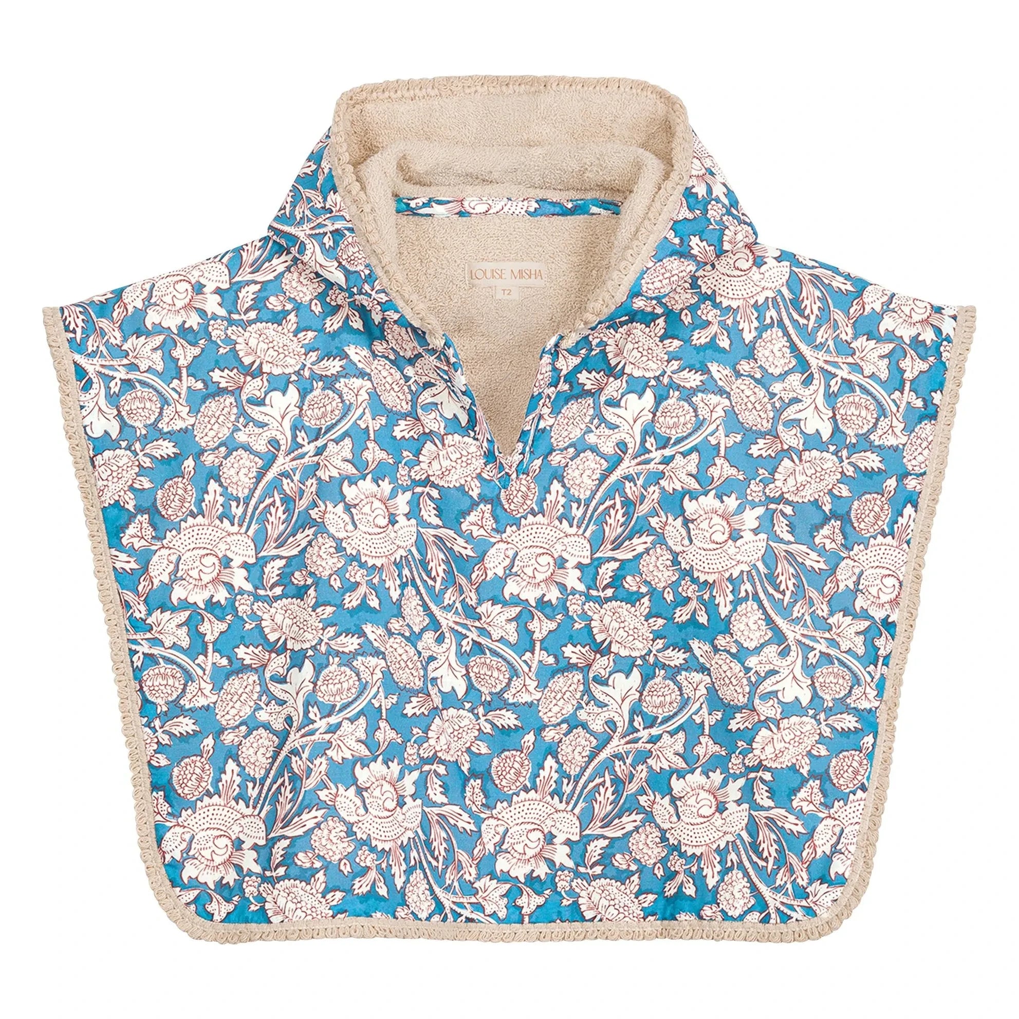 Louise Misha - Badeponcho Mael aus Bio-Baumwolle | Blau