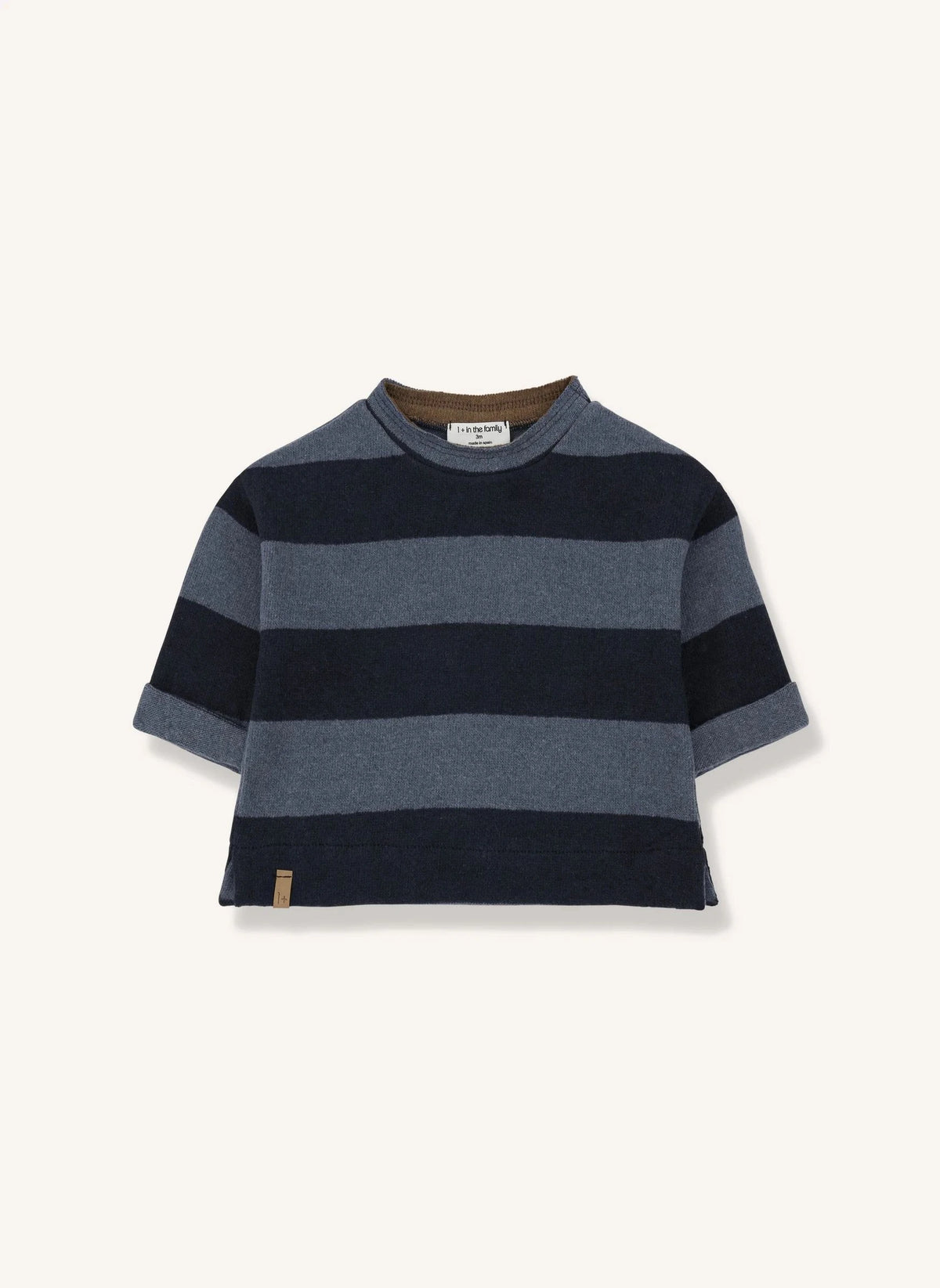 1+ in the family - Knut-Pullover | Grau-Blau