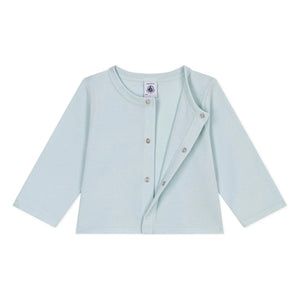 Petit Bateau - Strickjacke aus Bio-Baumwolle | Türkis
