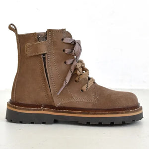 du Loua - Charly Wildleder-Schnürstiefel | Beige