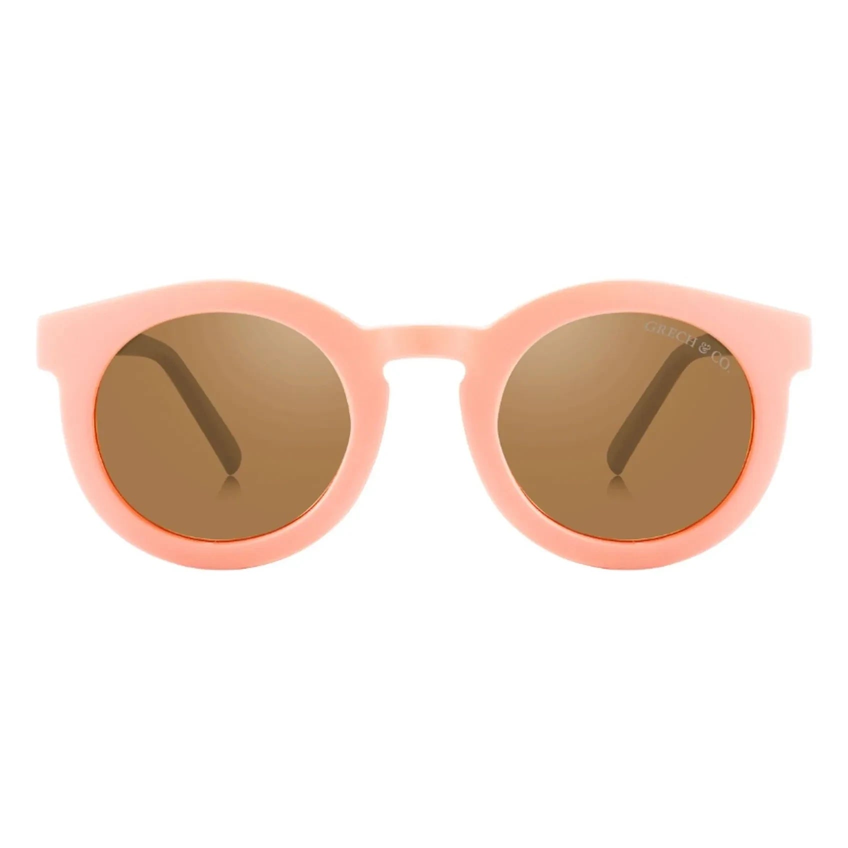 Grech & Co - Klassische polarisierte Sonnenbrille aus Naturfasern | Rosa