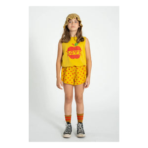 Piupiuchick - Shorts Twill Hearts mit Effekt | Senf