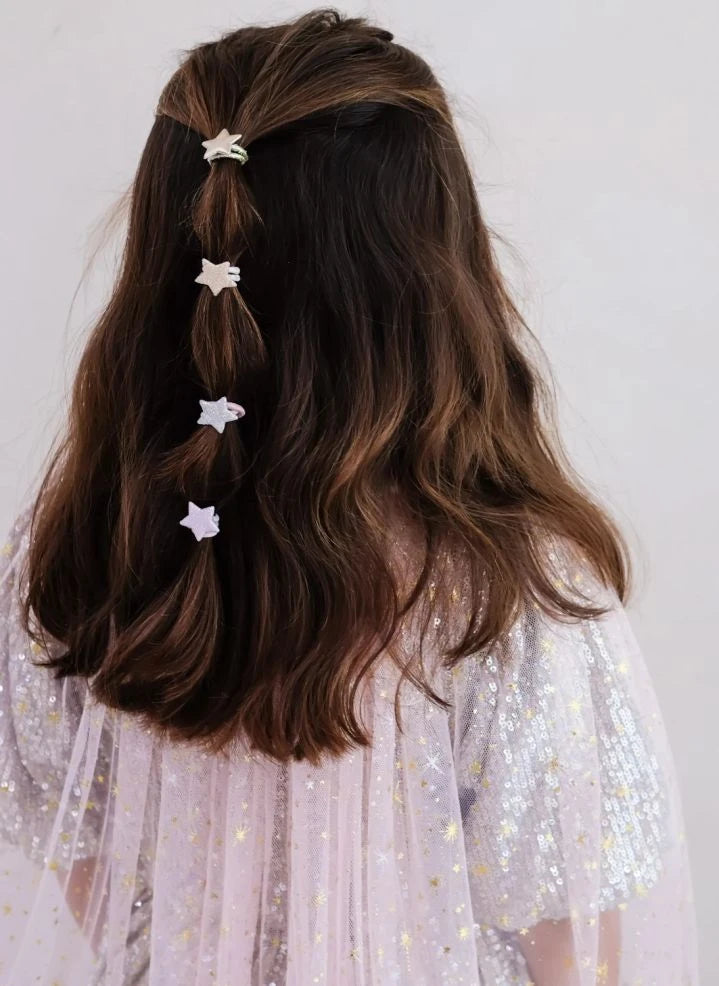 Mimi & Lula - Set mit 8 Mini Chouchous Stellina Pailletés | Rosa