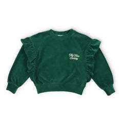 the new society - Odense Samt Sweatshirt Bio | Grün