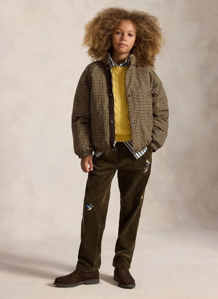 Ralph Lauren - Karierte Bomberjacke | Braun