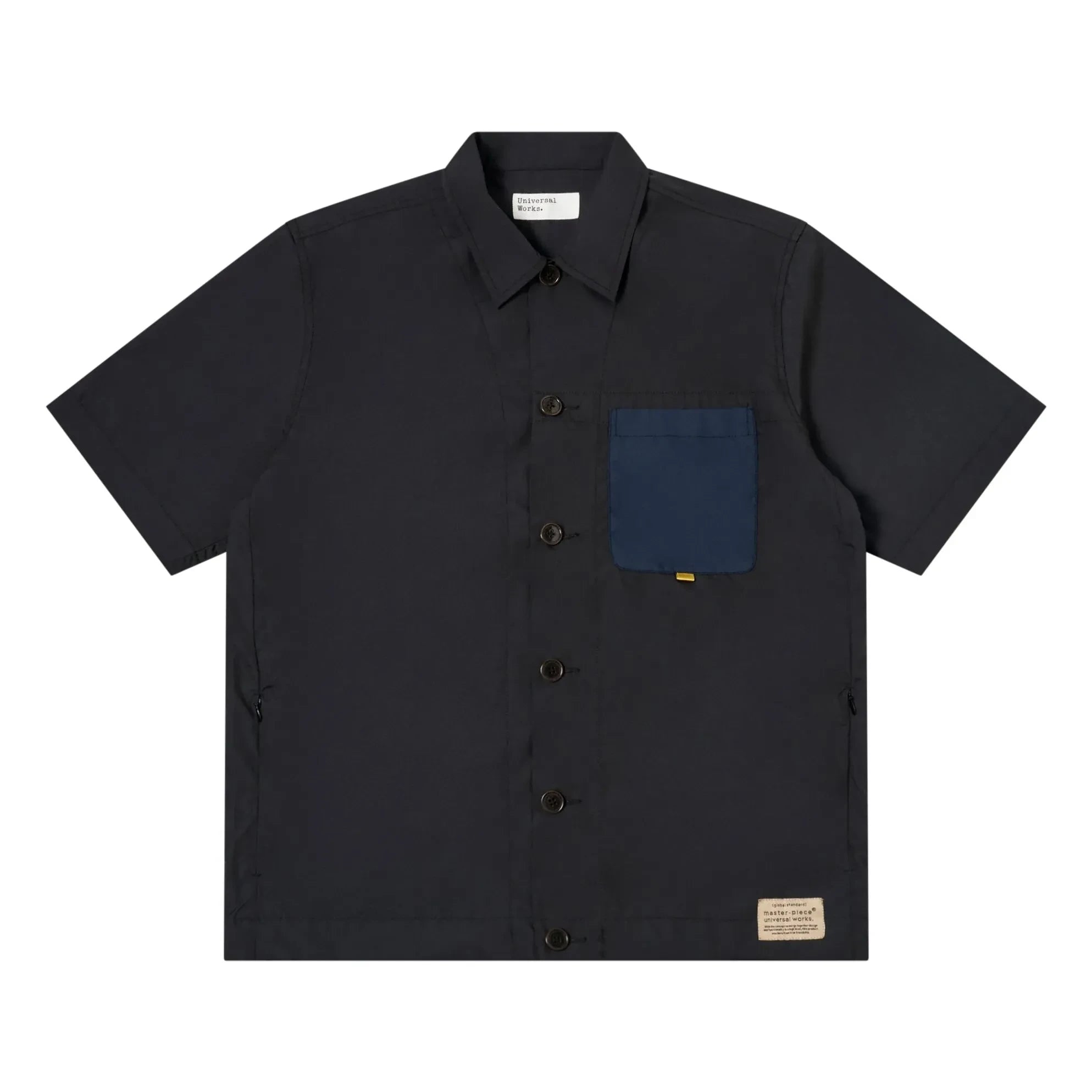 Universal Works - Overshirt aus recycelten Fasern | Schwarz