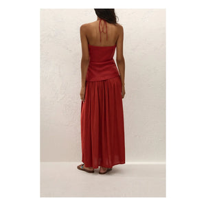 Faithfull the Brand - Notte Maxi Kleid aus Baumwolle | Terracotta