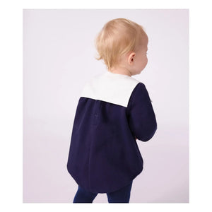 Petit Bateau - Druckknopfkragen Babyschutzanzug | Nachtblau
