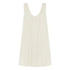 Peony - Besticktes Sommerkleid | Weiß