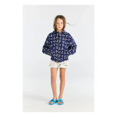 The Animals Observatory - Bomberjacke Tiger Anchors aus Bio-Baumwolle | Dunkelblau