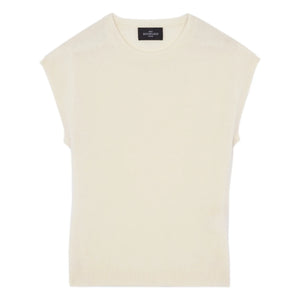 Bompard – Kurzarm-Kaschmirpullover | Natur