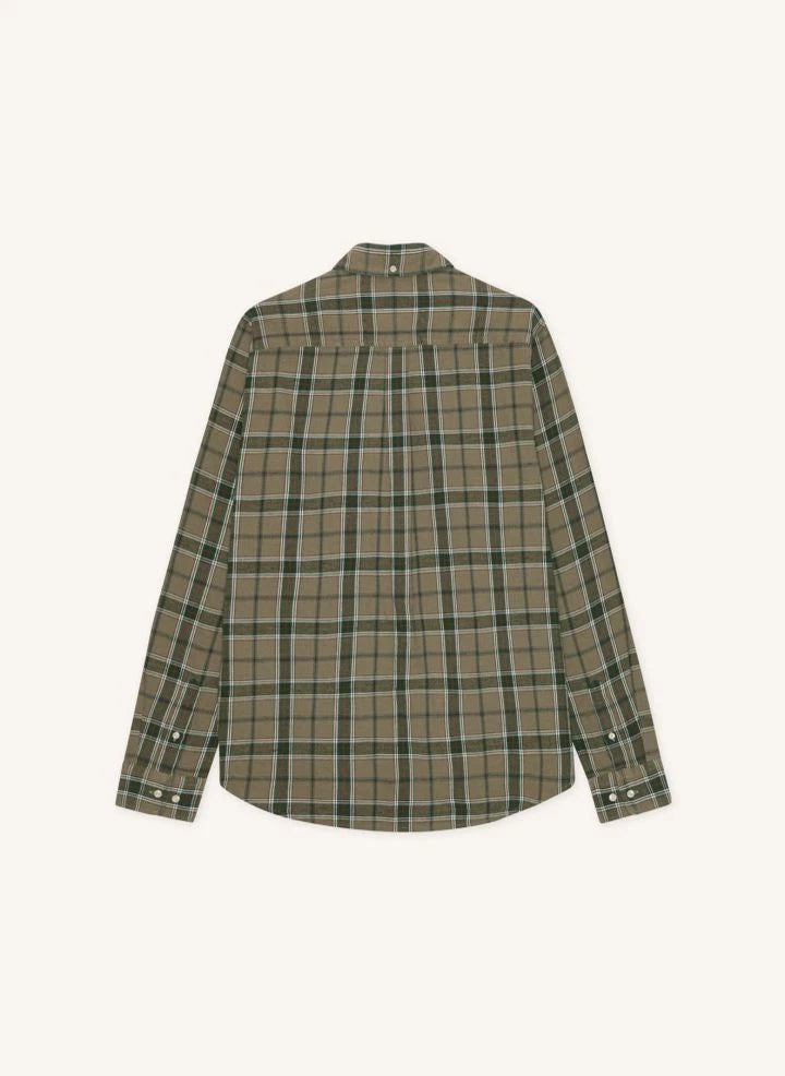 Les Deux - Vintage kariertes Hemd | Taupe brown