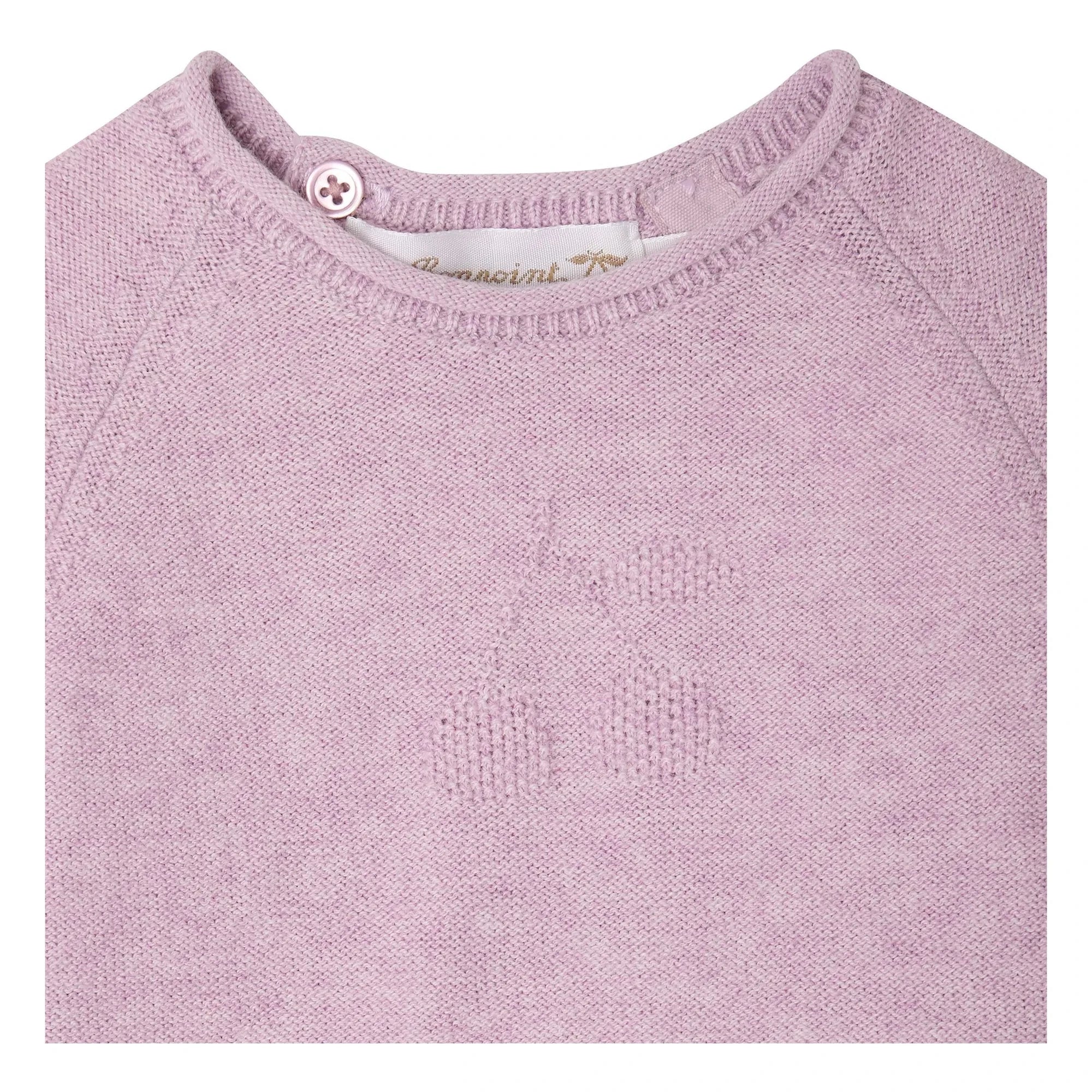 Bonpoint - Loana Set aus Bio-Baumwoll-Strickshirt und Leggings | Flieder