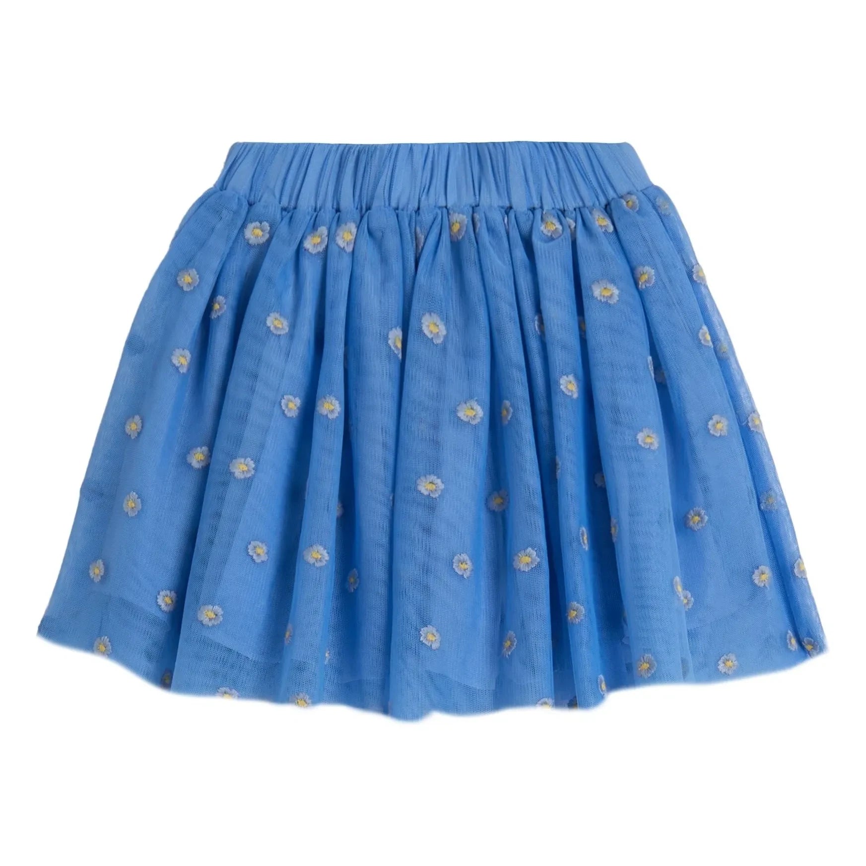 Stella McCartney Kids - Geblümter Tüllrock aus Bio-Baumwolle | Blau