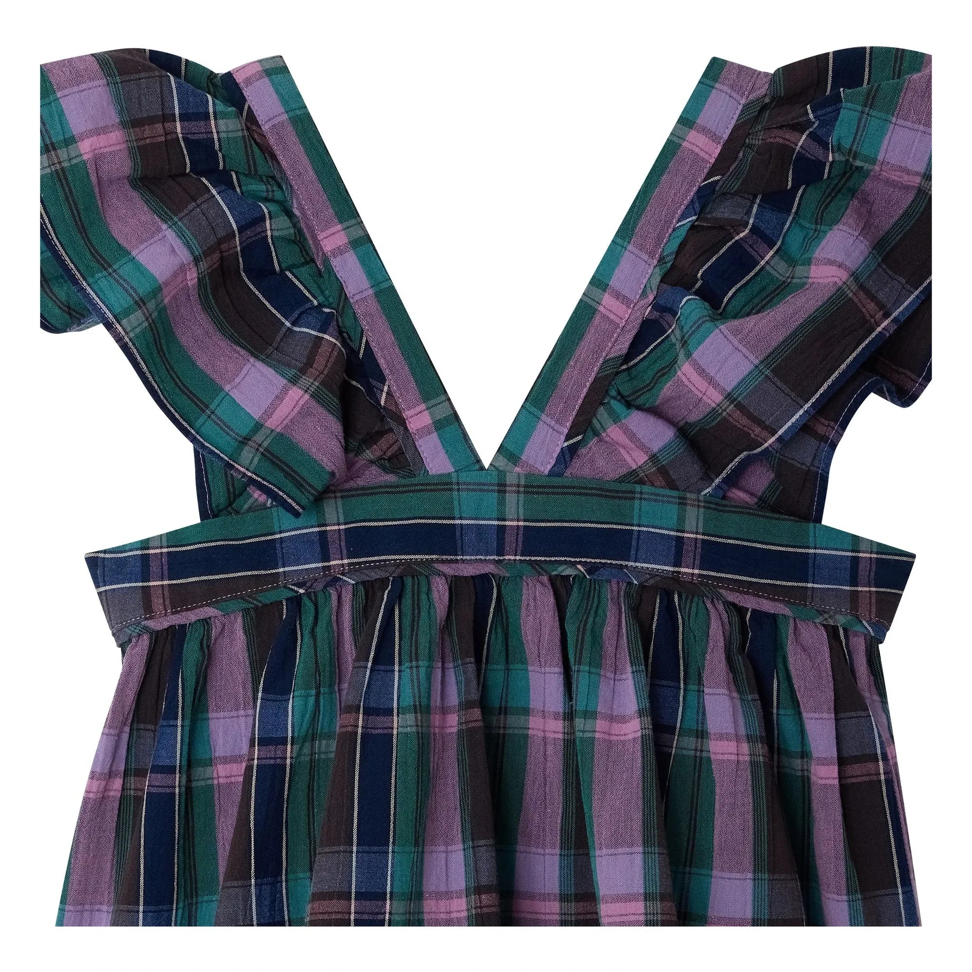 Bonpoint - Elea Carreaux Bio-Baumwollbluse | Lila
