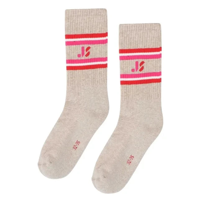 Jenest - Js Sport Bio-Baumwoll-Chiné-Socken | Beige
