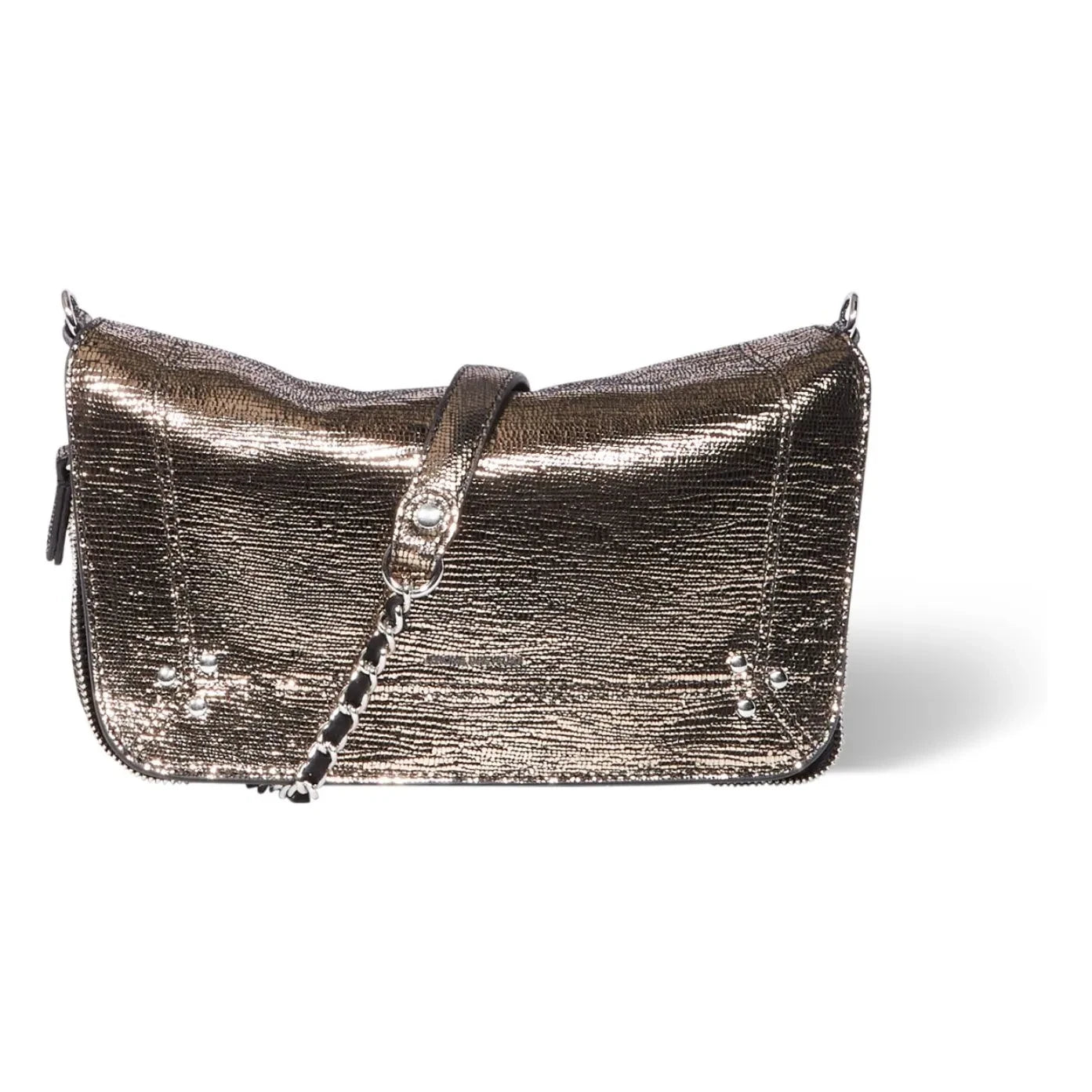 Jérôme Dreyfuss - Bobi Lamé Tasche | Champagner