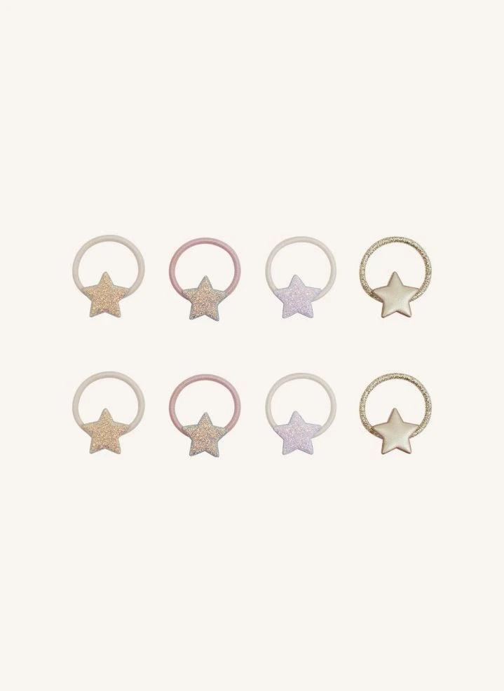 Mimi & Lula - Set mit 8 Mini Chouchous Stellina Pailletés | Rosa