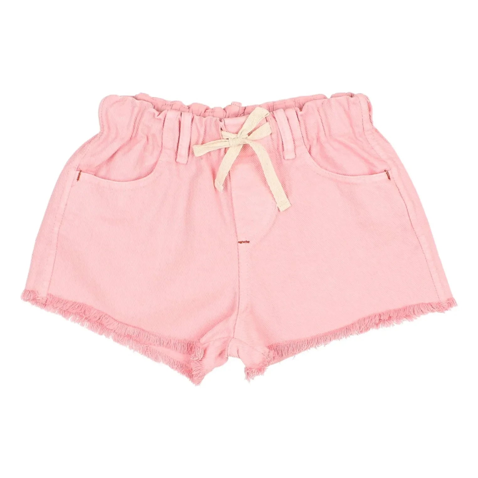 Búho - Denim-Lyocell-Shorts mit Quasten | Zartrosa