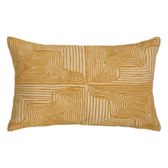Maison Sarah Lavoine - Onda besticktes Kissen | Senf