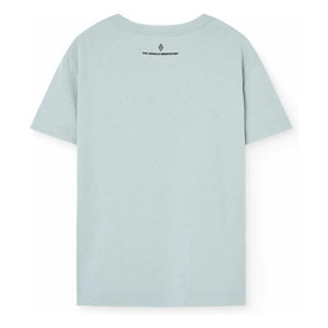 The Animals Observatory - T-Shirt mit Hahn-Motiv Bio-Baumwolle | Hellblau