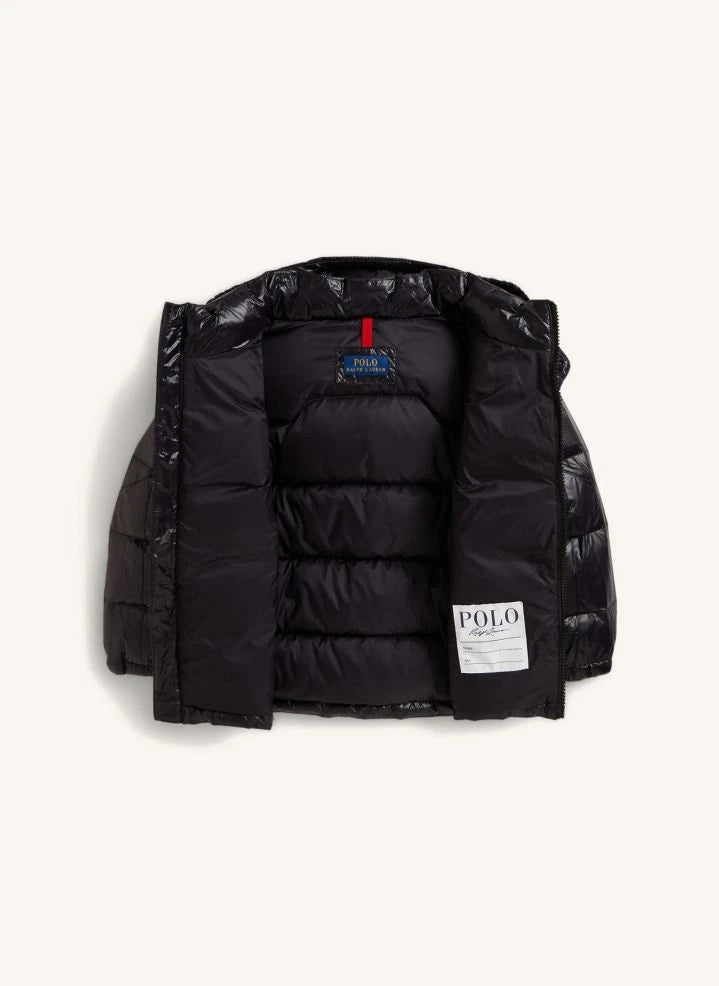 Ralph Lauren - Kapuzenjacke mit Lake-Logo | Schwarz