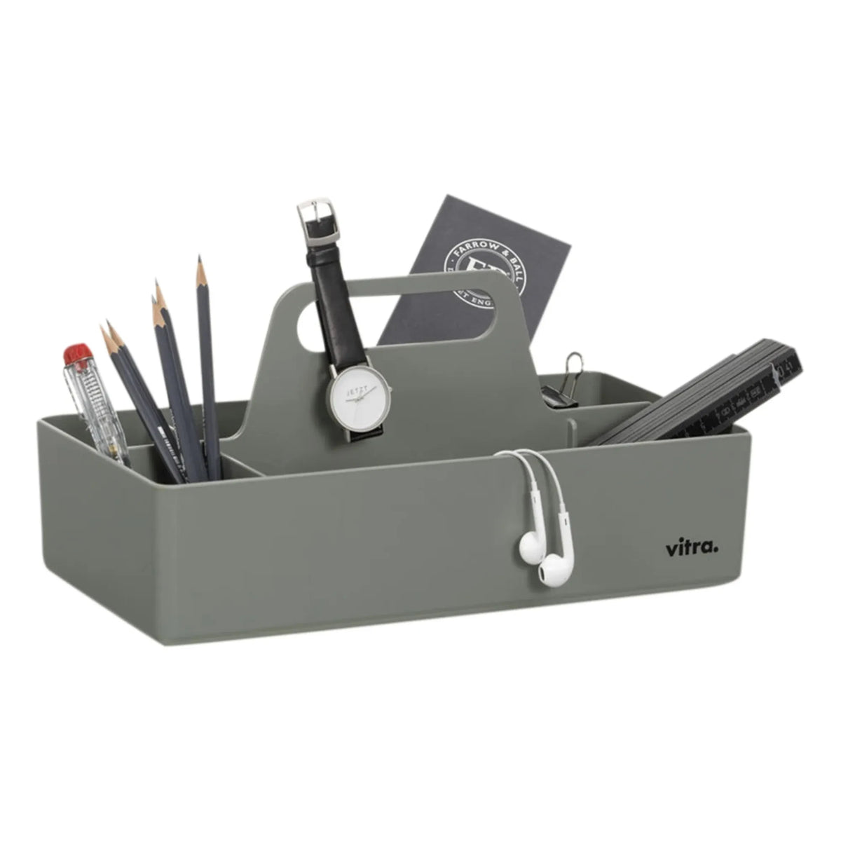 Vitra - Recycelter Kunststoff-Werkzeugtaschen-Organizer - Arik Levy | Moosgrau