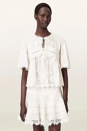AllSaints Baumwoll Damenbluse LILLITH