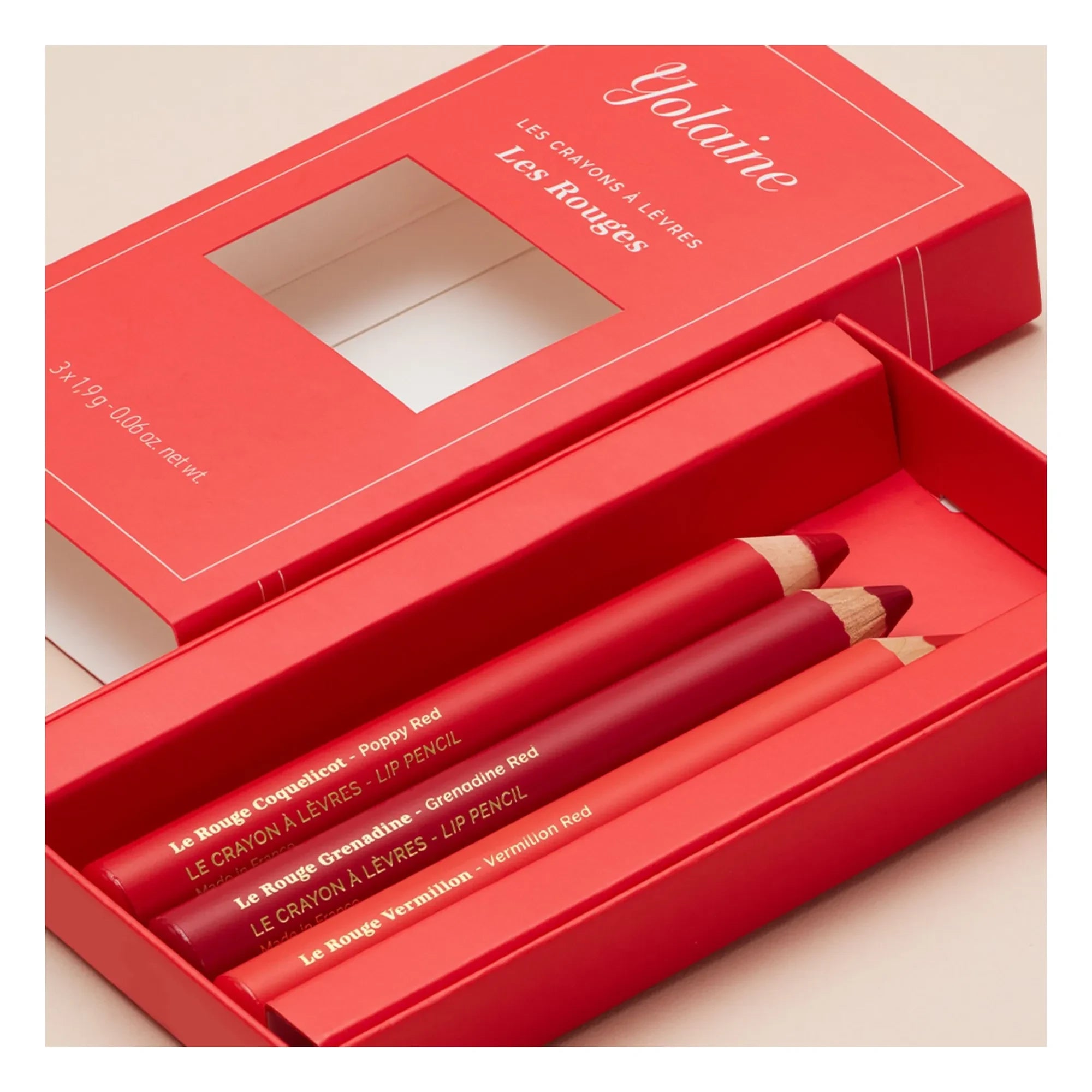 YOLAINE - Lippenstifte - Die Roten - 3er-Set