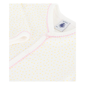 Petit Bateau - Dors Bien Bio-Baumwoll Pyjama | Weiß