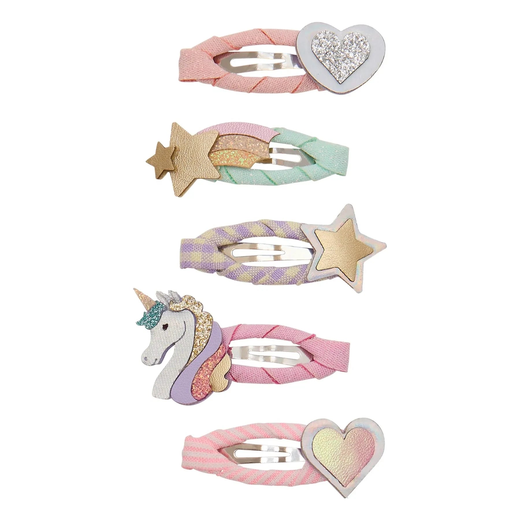 Mimi & Lula - 5er-Pack Mini Einhorn Haarspangen | Rosa