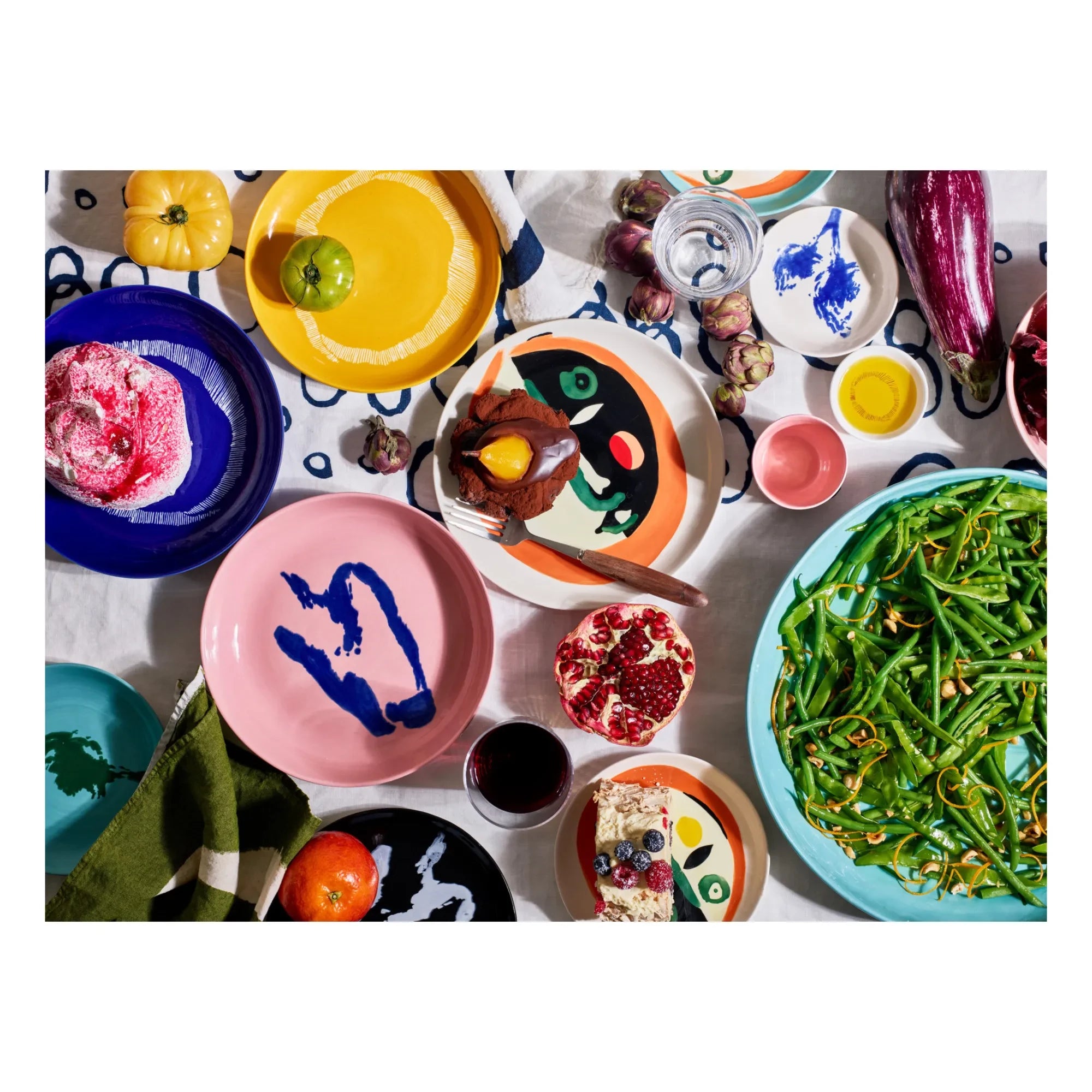 Serax - Feast Artischockenteller - Ottolenghi - 2er Set | Türkis