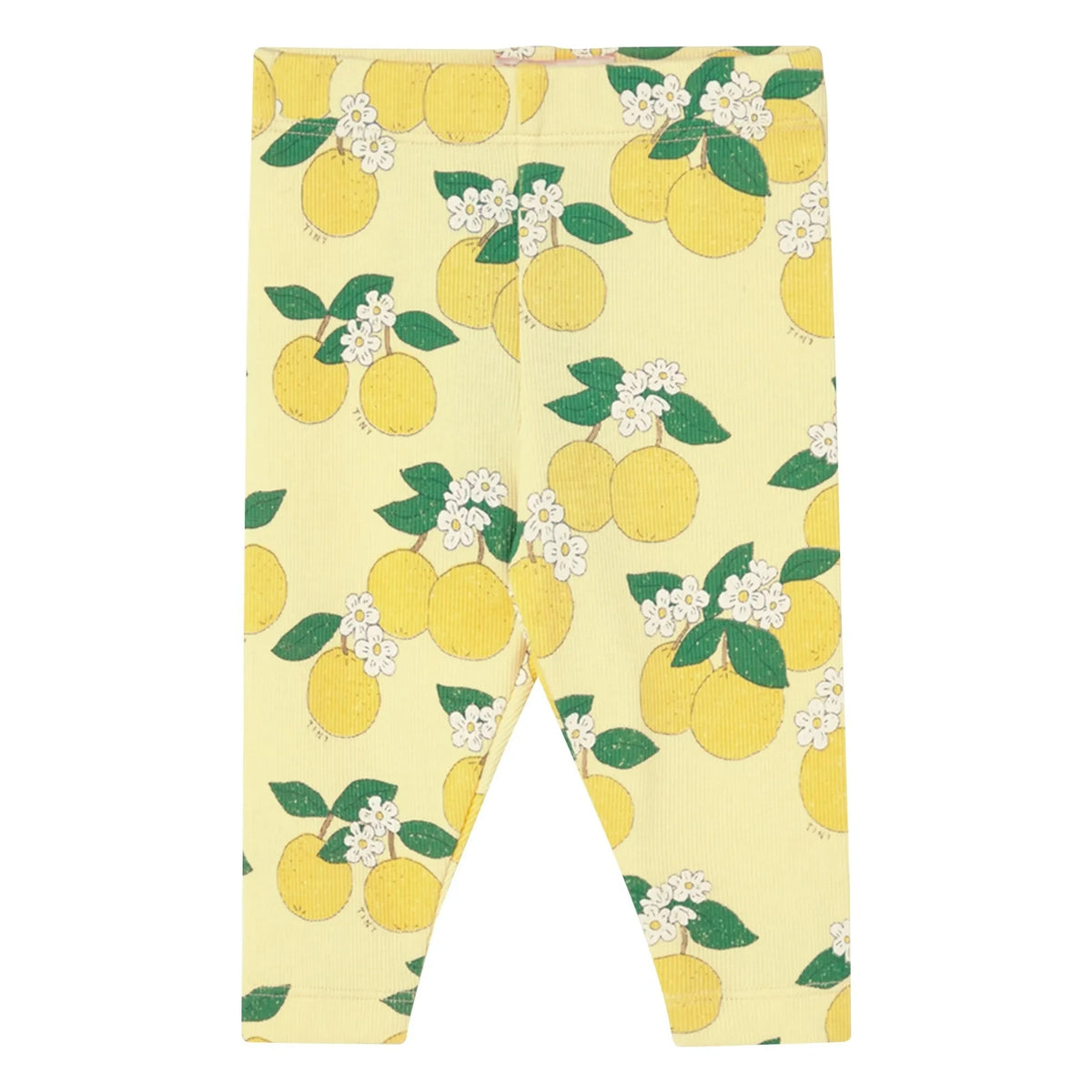 Tinycottons - Gerippte Leggings Orange Bio-Baumwolle | Hellgelb