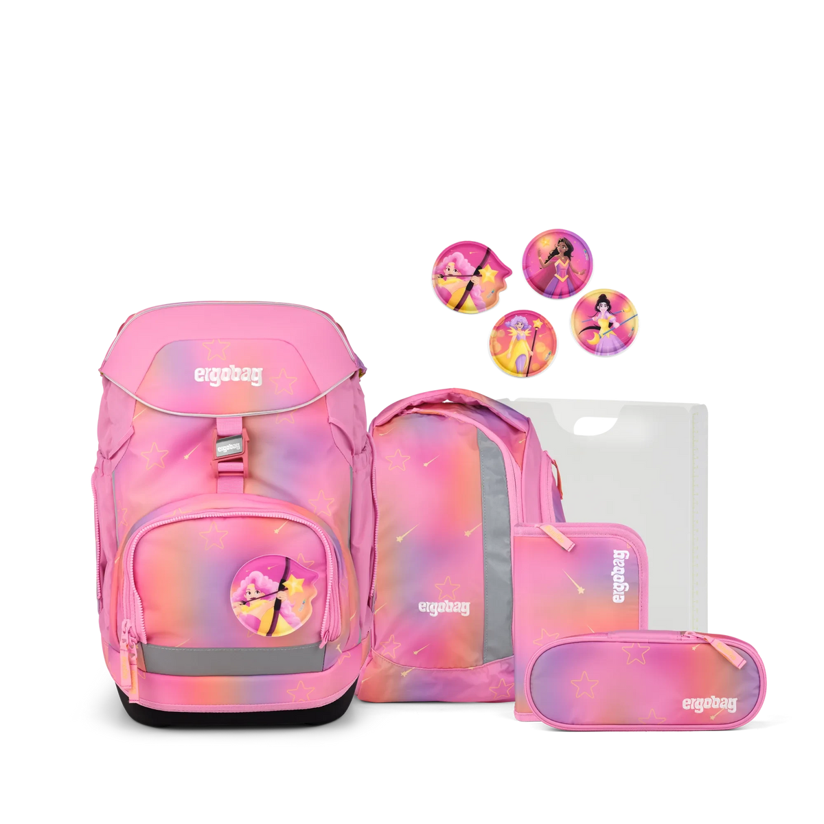 Ergobag - Schulranzen-Set Pack Girl Powbear
