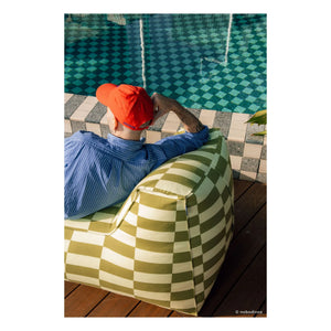 Nobodinoz - Matteo Tiles Outdoor-Langhocker | Grün