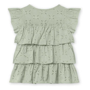 Fliink - Harper Besticktes Top | Hellgrau