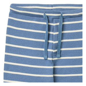 Wheat - Manfred Gestreifte Bio-Baumwoll-Jeggings | Blau