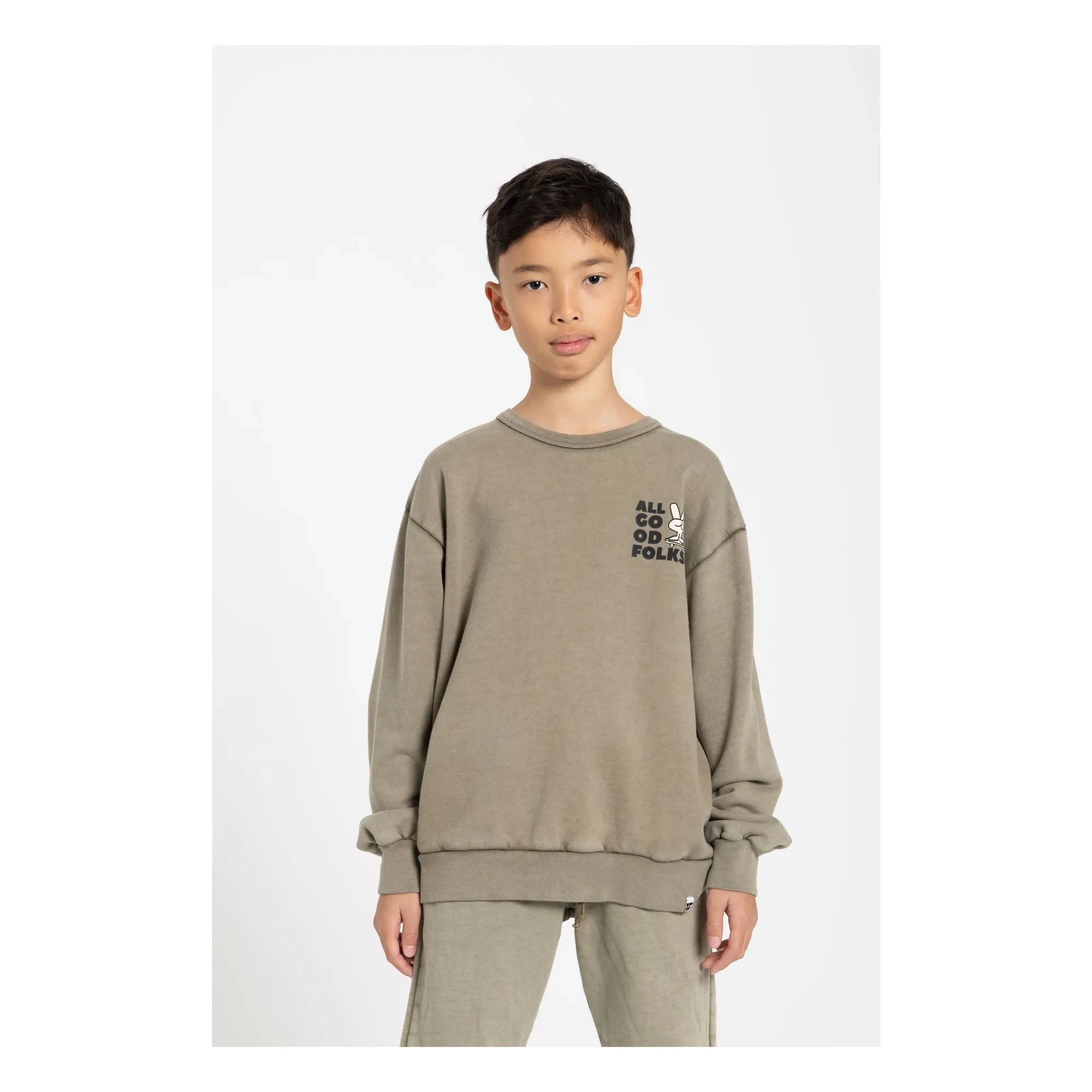 Hundred Pieces - Ryde Sweatshirt aus Bio-Baumwolle | Khaki