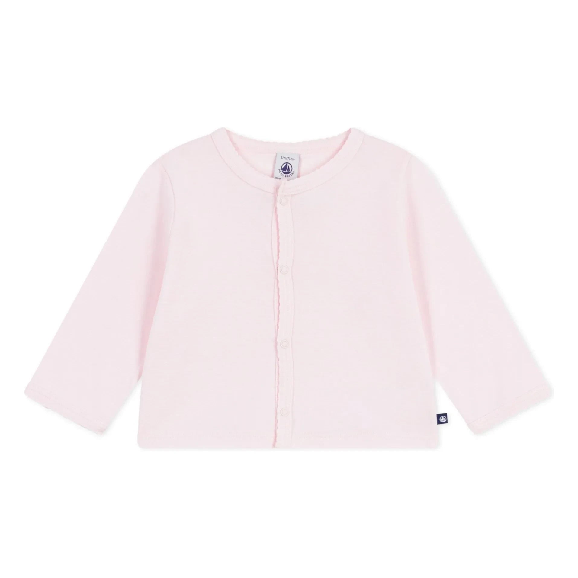 Petit Bateau - Einfache Weste | Blassrosa