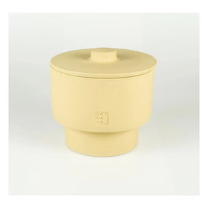 Mon Dada - June Sahara Three Outdoor-Kerze mit Deckel, neutral duftend | Blassgelb