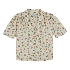 Emile et Ida - Bedrucktes Baumwollhemd | Creme