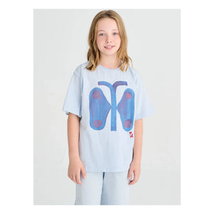 True Artist - Bio-Baumwoll-Schmetterling-Shirt | Hellblau