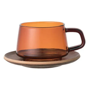 Kinto - Sepia Tik Tasse und Untertasse | Amber